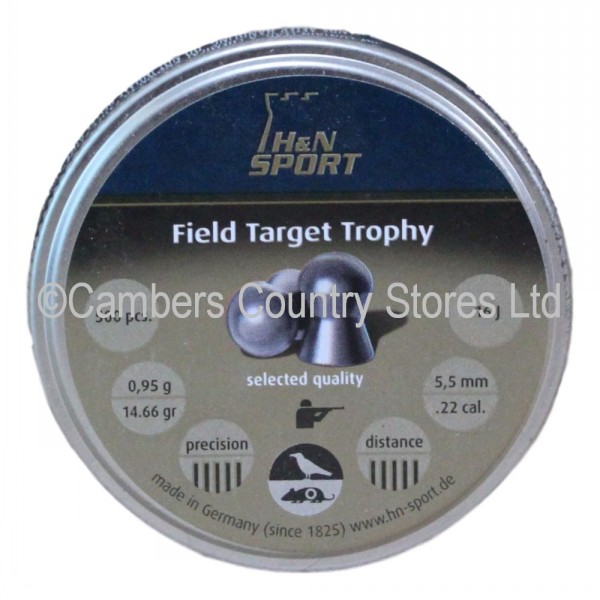 H & N Air Rifle Pellets Field Target .22 x 500 Cambers Country Store